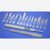 دسته تیغ بیستوری استیل شماره 3